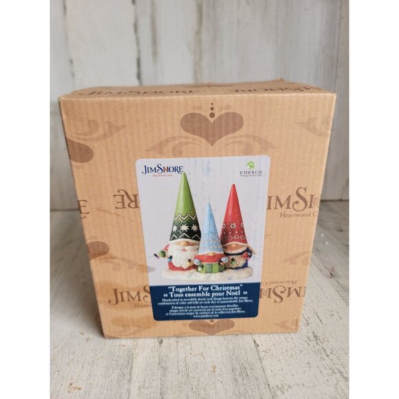 Jim Shore 601157 together for Christmas gnome family enesco - Picture 1 of 6